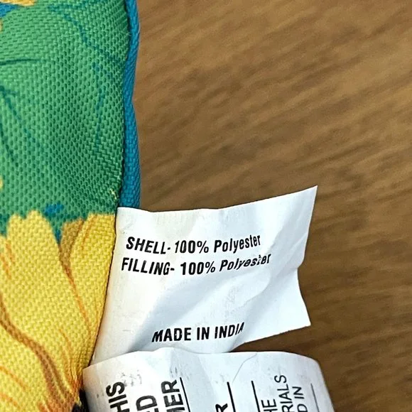 New Throw Pillow To Plant A Seed Is To Believe In Tomorrow Blue Yellow Flowers - Picture 4 of 5